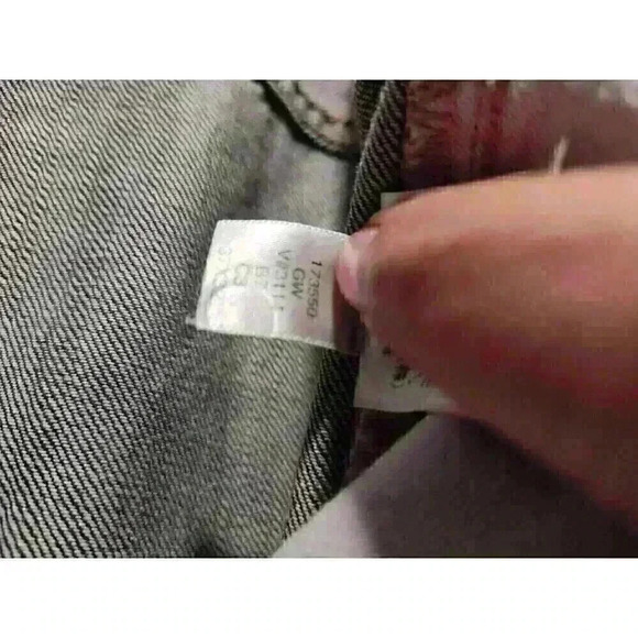 EXC Lands' End Black Traditional Fit Tapered Leg Denim Jeans Men's Size 37x32 - Picture 10 of 11